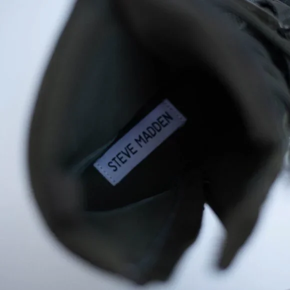 Steve Madden Nayra Camo Platform Boots Sz 6M Lace-Up Lug Sole Combat Style - Picture 10 of 13